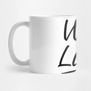 Wish me Luck lettering Mug